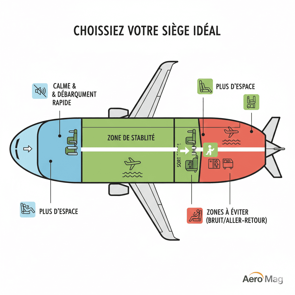 Les meilleurs sièges dans un avion : où s’asseoir selon vos besoins?